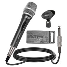 Dynamic Vocal Microphone Cardioid w Cable Clip Bag