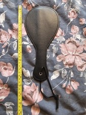 26cm Reinforced PU Leather Round Spanking Paddle BDSM SM Fetish