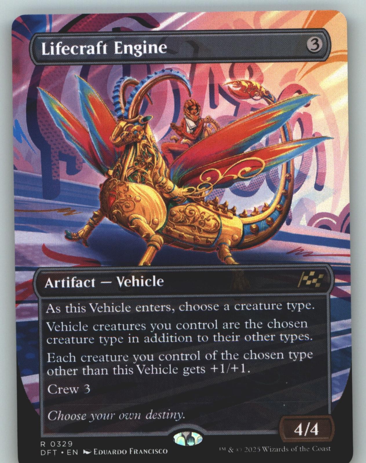 Lifecraft Engine (Borderless) 329 Rare Aetherdrift Magic: The Gathering NM