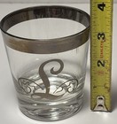 8 - Vintage Queens Lusterware Ltd. Drinking Glasses “L” Short Rocks Original Box — photo 7