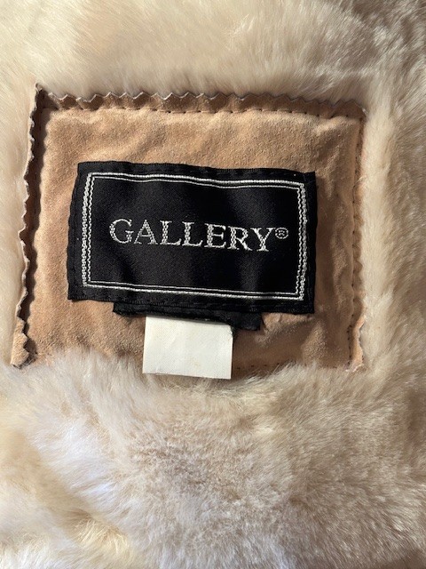 Gallery Genuine Suede Leather Rancher Barn Coat Buff Tan Vintage Women ...