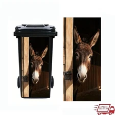 Animal Pattern Trash Can Decal Funny Large Bin Sticker Easy Apply Decor New