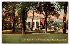 ANTQ The Central Group of Buildings, St. Mary's School, Raleigh, NC Postcard