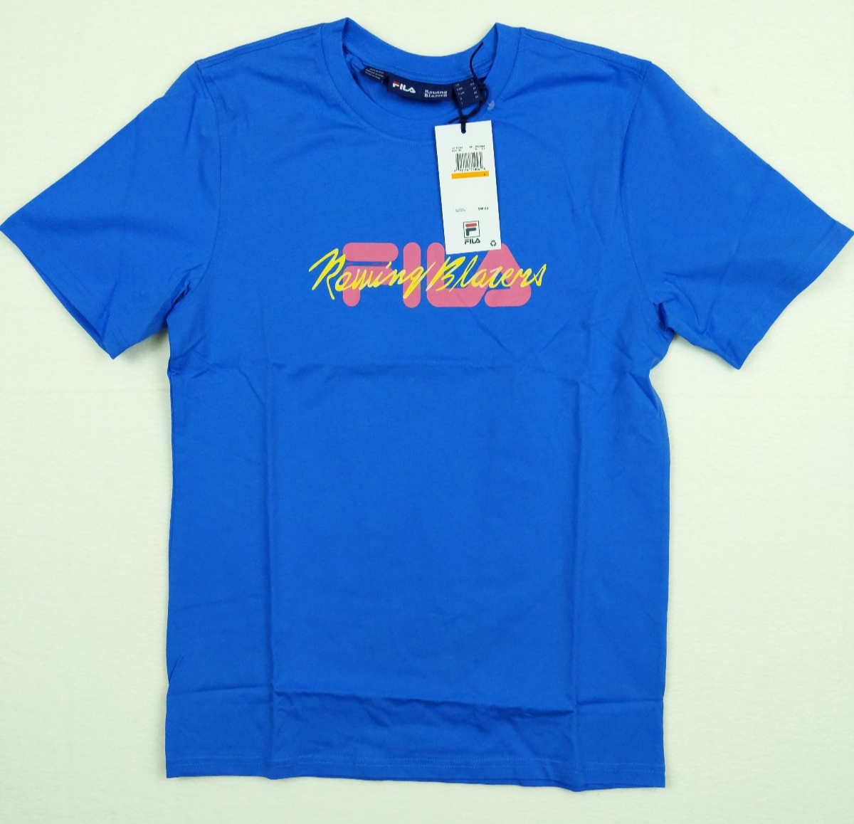 Blazer da Canottaggio x Fila Blu Spellout T Shirt Piccola