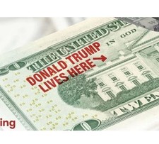 Donald Trump Lives Here Stamp - Self-Inking  Trump MAGA Gift  Anger Liberals