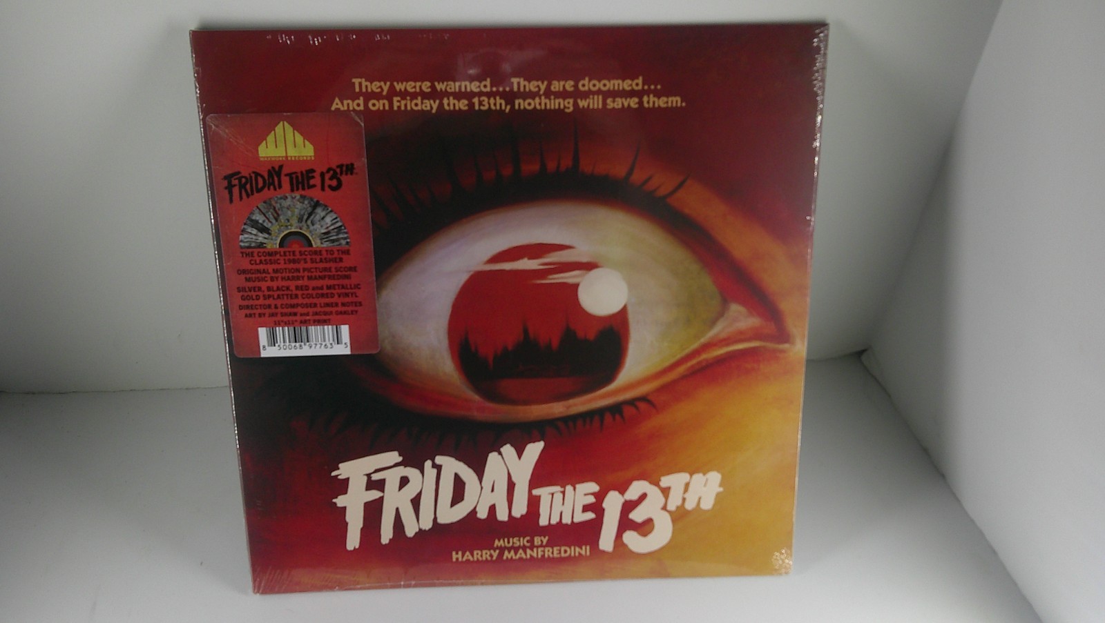 FRIDAY THE 13TH Manfredini splatter WAXWORK art print (1980/2025) SEALED  LP