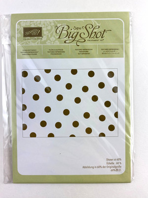 POLKA DOT BASICS - Stampin Up Sizzix Big Shot Embossing Folder