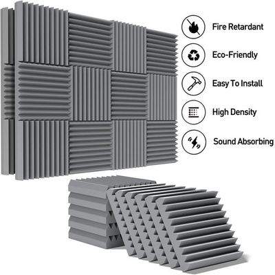 #ad 12 96PCS Acoustic Wall Panels Studio Sound Noise Proofing Insulation Foam 12#x27;#x27; $14.50