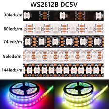 DC5V WS2812B Led Strip Light 30/60/74/96/144Leds/M Individually Addressable Smar