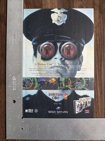 Virtua Cop 2 Sega Saturn Vintage Video Game Print Ad Promo Art Arcade Shooter