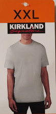 2 x kirkland signature mens lightweight slub t-shirt 100% pima cotton 2xl #0825#
