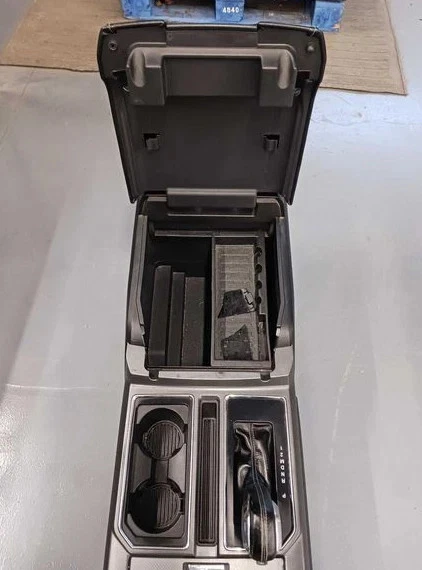 2015-2016 Ford F150 Front Floor Center Console Assembly Without Shifter Black Foto 2 de 4