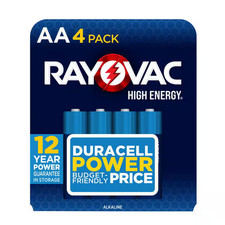 AA Alkaline Batteries 4-Pack   High Energy Double A Long-Lasting