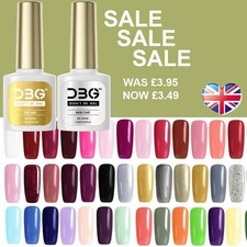 DBG Nail Gel Polish Soak Off UV LED Colour Base Top Coat Varnish UK SELLER NEW