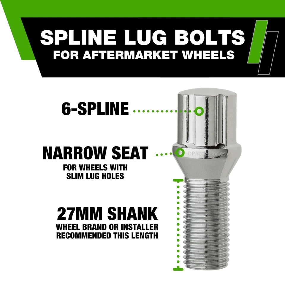 Chrome Lug Bolts | 2015-2018 BMW X4 | Aftermarket Wheels - Image 4 of 4