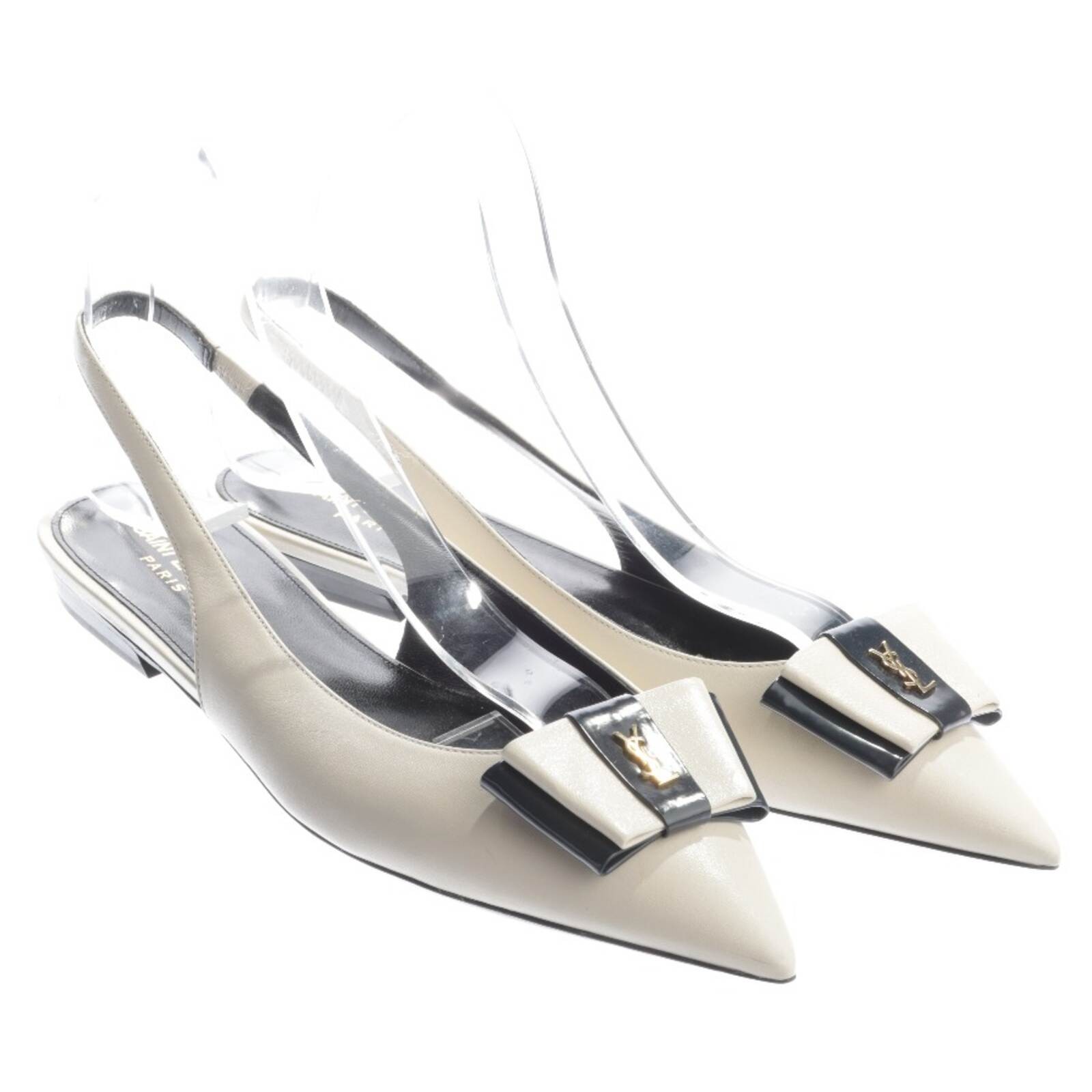 Slingbacks Saint Laurent bianco blu 39 euro