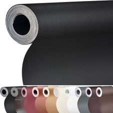 Leather Repair Patch 36x79 inch, Black, Self-Adhesive, Waterproof, Strong Adh...