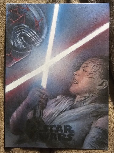 TOPPS STAR WARS THE LAST JEDI DARTH VADER SKETCH CARD HUY TRUONG KYLO REN REY