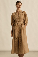 Zoe Kratzmann Regale Dress Maple Light Brown Delicate Lace Size0/8-10 RP$429Belt