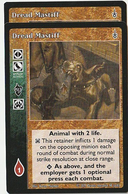 Dread Mastiff x2 5th Edition VTES Jyhad