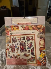 The Gifted Line John Grossman Here Comes Santa Scrapbook Kit Victorian Stickers