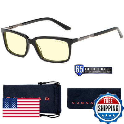Gunnar Computer Readers2.00 - Haus Onyx Amber Lens - Blue Light Blocking