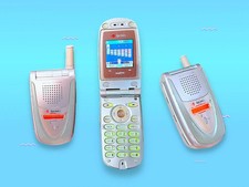 Vintage 90s Pink Sanyo Mobile Flip Cell Phone.Rare.