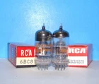 6BC8 NOS RCA radio audio vintage electron amplifier vacuum tubes 2 valves 6BZ8