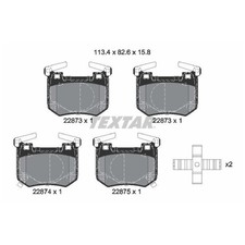 Satz Bremsbeläge Bremsklötze hinten für KIA Stinger CK | 23843963