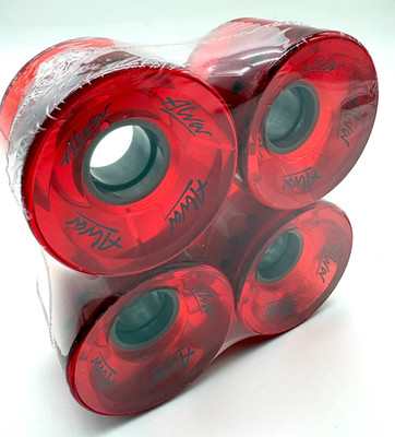ALVA CRUISER Wheels 60mm 83a Clear Red - Skateboard Rollen 60mm 4 Stück (1 Set)