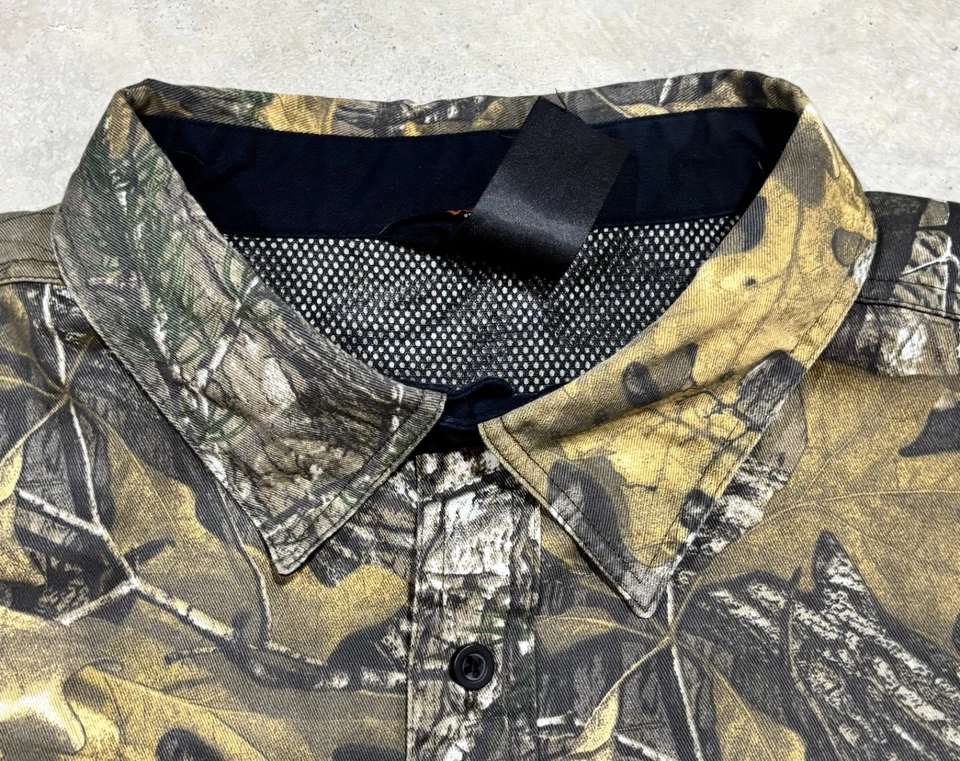 Walls Realtree Xtra Camo Short Sleeve Button Front Shirt Hunting Mens 3XRG - Image 3 of 4