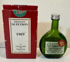 1969 Armagnac Dupeyron 50ML Empty Liquor Bottle With Original Box Cognac Brandy