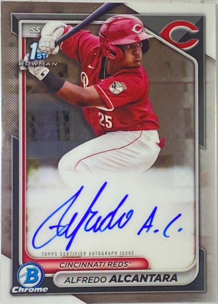 2024 Bowman Chrome Prospect Autographs Alfredo Alcantara #CPA-AA