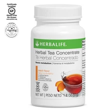 Herbalife 0257 Peach Flavor Herbal Tea Concentrate 1.8 oz- 51 g, from USA