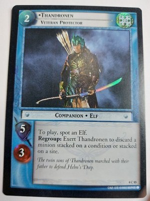 LOTR TCG Two Towers THANDRONEN VETERAN PROTECTOR 4C85 FOIL NM