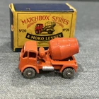 Moko Lesney Matchbox no 26 ERF Concrete Mixer Truck Metal Wheels w/ Damaged Box