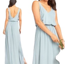 Show Me Your Mumu Kendall Maxi Dress Moss Green XS Bridesmaid Wedding Formal