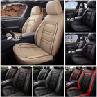 Full Set 5 Seats Car Seat Cover PU Leather Universal Front Rear Cushion Covers