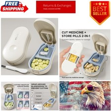 Hygienic Pill Splitter with Detachable Pad   Perfect for Medication Management