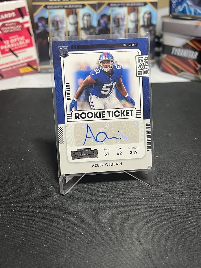 AZEEZ OJULARI 2021 CONTENDERS ROOKIE TICKET AUTOGRAPH RC AUTO