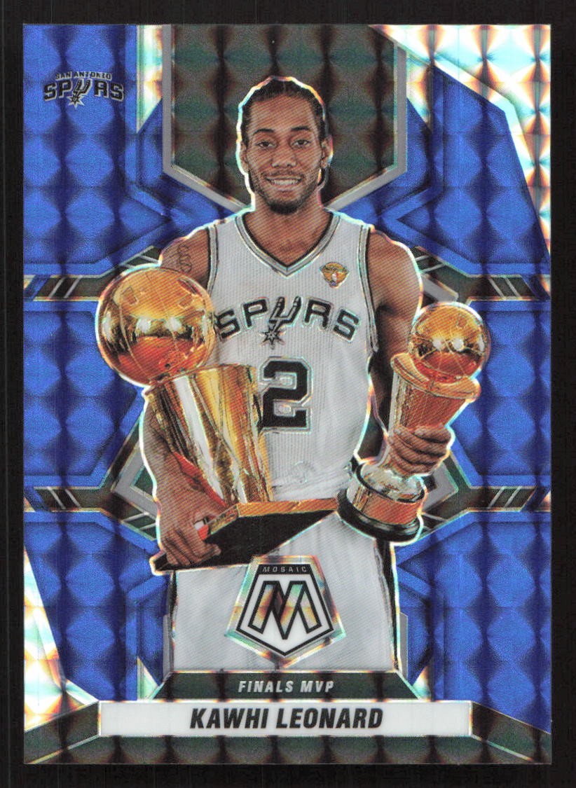 2021-22 Panini Mosaic Kawhi Leonard Blue #/99 #300 Card