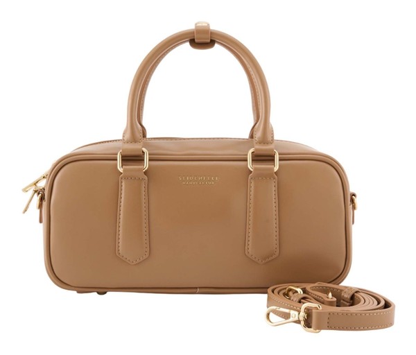 Seidenfelt Manufaktur Arvaja Bowling Bag Handtasche Tasche Toffee Hellbraun Neu-image