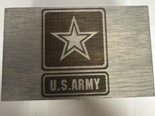 U.S. Army Laser Engraved Decorative Keepsake Wood Box - Military- Veteran