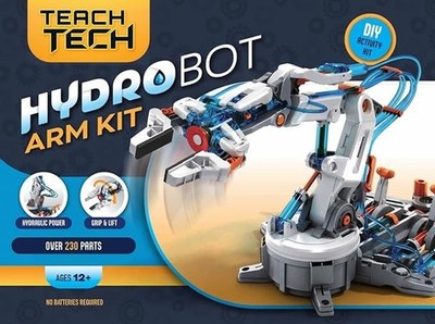 Teach Tech HydroBot Arm Kit Hydraulic STEM Robot Building Toy Kids Age 12+