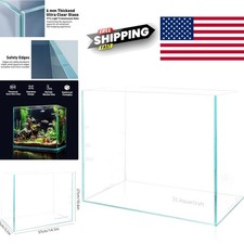 Space Saving 4 Gallon Rimless Aquarium Perfect for Small Aquatic Life