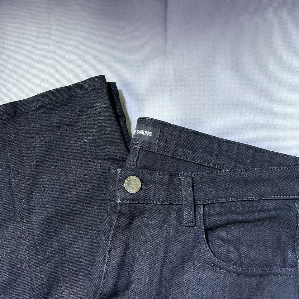 Raf Simmons SS19 Modello TR NSF RM RS черная джинсовая ткань красная полоса - Изображение 2 из 4