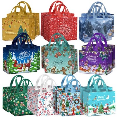 20PCS Christmas Gift Bags with Handles - Multi-Design  Color, Durable Reusabl...