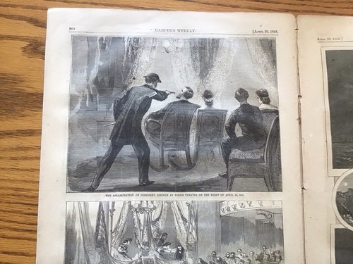 Authentic & Original Harper's Weekly April 29 1865 Lincoln Assassination Issue - Picture 14 of 17