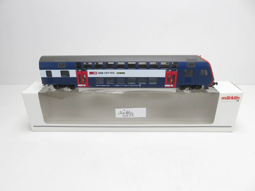 (SCT461) Märklin 43575 Doppelstock-Steuerwagen "Zürcher S-Bahn" der SBB, H0, EVP | Zustand: Gebraucht