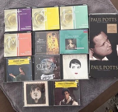 Classical Music CD Lot Of 12-Paul Potts Box Set-Tchaikovsky, Verdi, Callas,Opera - Image 1 of 3